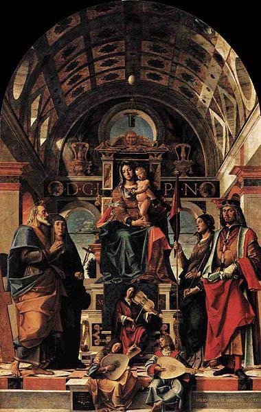 Bartolomeo Montagna Madonna and Child Enthroned with Saints